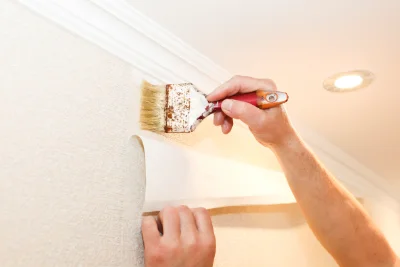 Pose de papier peint à Senlecques — revêtements muraux et toiles de verre